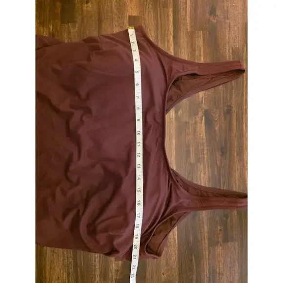 Amazon Essentials One-Piece Swimsuit Deep Brown Size 5X Plus Size Scoop Neck NWT - Picture 2 of 9